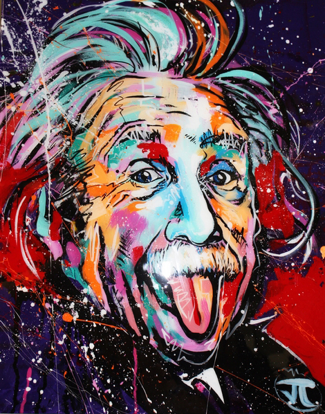 Фотообои Эйнштейн на стену - купить в СПб недорого от 390 руб. Флизелиновые  и виниловые. На заказ без предоплаты