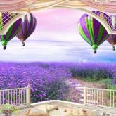 Воздышные фиолетовые шары