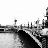 Мост Александра III В Париже чб