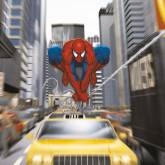 Человек-паук над такси