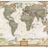 Карта мира в старинном виде