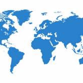 Карта земли бело голубая