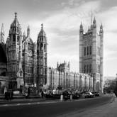 Город Лондон в черно-белом