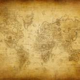 Стильная старая карта мира