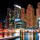 Ночной город в Дубаи