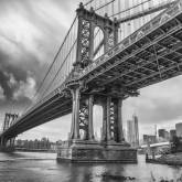 Мост в Америке Нью Йорк чб