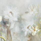 Цветы в тумане белые