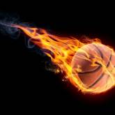 Огненный баскетбольный мяч