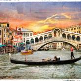 Мост Риальто в Венеции фреска